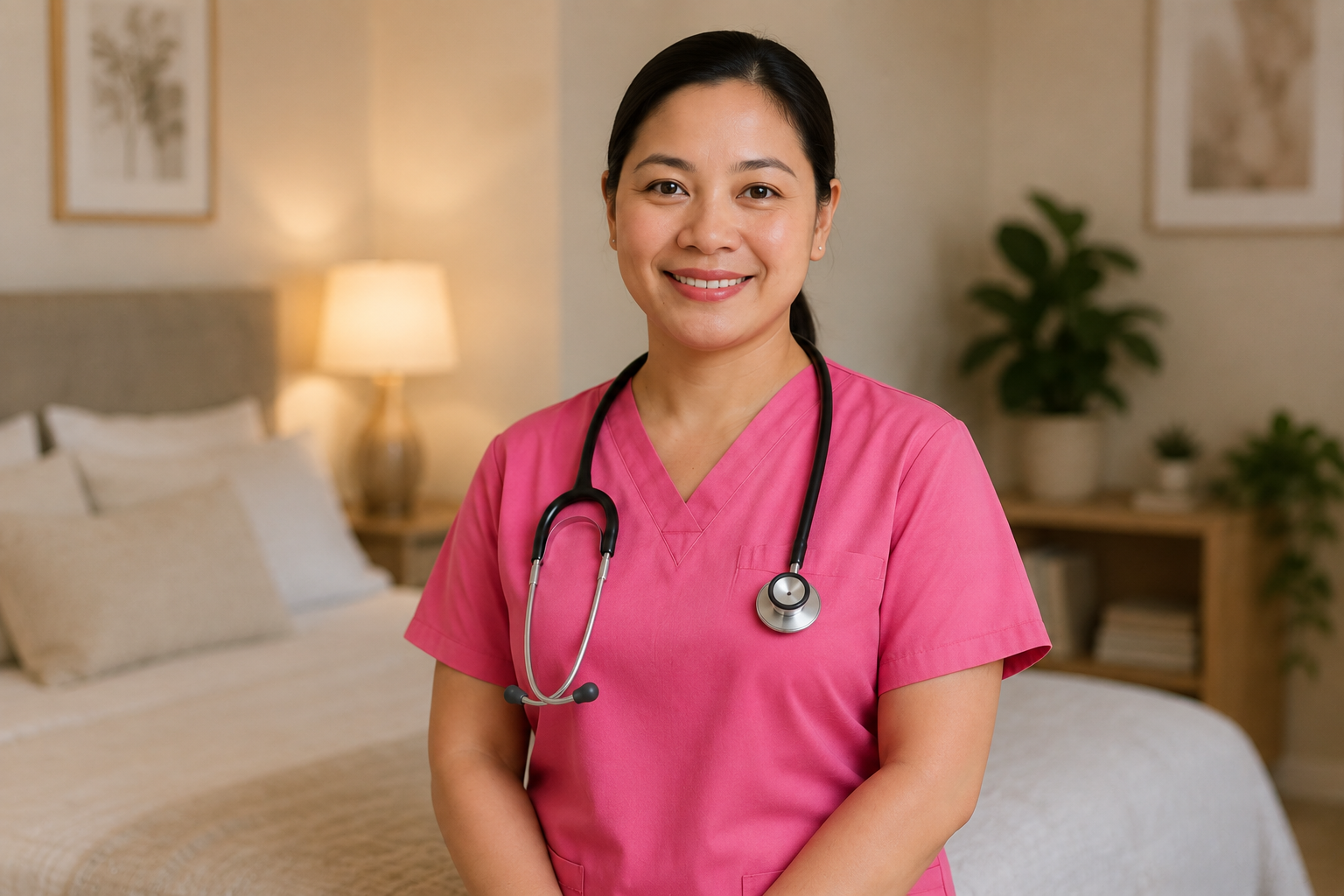 Grace, a licensed Haya nurse in Riyadh